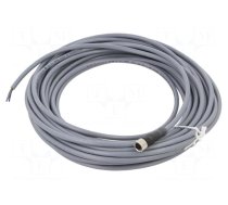 Connection lead | M8 | PIN: 3 | straight | 10m | plug | 60VAC | 3A | XZCP