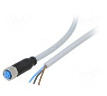 Connection lead | M8 | PIN: 3 | straight | 10m | plug | 60VAC | 4A | Y | IP67