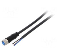Connection lead | M8 | PIN: 3 | straight | 10m | plug | 60VAC | 4A | Y | IP67
