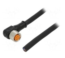Connection lead | M8 | PIN: 4 | angled | 10m | plug | 50VAC | 4A | 0800 | PVC