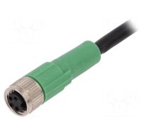 Connection lead | M8 | PIN: 4 | straight | 10m | plug | 30VAC | 4A | SAC | PVC