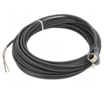 Connection lead | UNF 1/2-20 | PIN: 3 | angled | 10m | plug | 250VAC | 4A