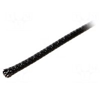 Polyester braid | ØBraid : 1÷5mm | polyester | black | -50÷150°C | reel