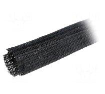 Polyester braid | ØBraid : 50.8mm | polyester | black | -70÷125°C