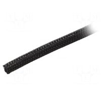 Polyester braid | ØBraid : 6.35mm | polyester | black | -70÷125°C