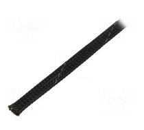 Polyester braid | ØBraid : 7÷13nom.8mm | polyester | black | UL94V-0