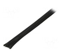 Polyester braid | ØBraid : 30÷60nom.40mm | polyester | black | L: 50m