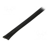 Polyester braid | ØBraid : 7÷17nom.10mm | polyester | black | UL94V-2