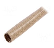 Insulating tube | fiberglass | beige | -30÷155°C | Øint: 0.5mm | L: 10m