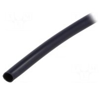 Insulating tube | PVC | black | -20÷125°C | Øint: 4mm | L: 10m | UL94V-0