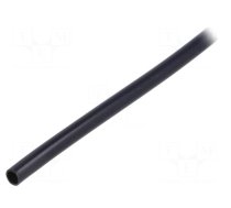 Insulating tube | PVC | black | -20÷125°C | Øint: 2.5mm | L: 1000m