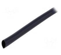 Insulating tube | PVC | black | -20÷125°C | Øint: 4.5mm | L: 10m | UL94V-0