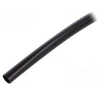 Insulating tube | PVC | black | -20÷125°C | Øint: 5mm | L: 10m | UL94V-0