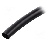 Insulating tube | PVC | black | -20÷125°C | Øint: 6mm | L: 10m | UL94V-0