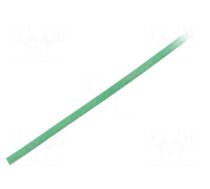 Insulating tube | silicone | green | Øint: 0.3mm | Wall thick: 0.2mm