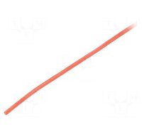 Insulating tube | silicone | red | Øint: 0.5mm | Wall thick: 0.2mm