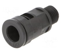 Straight terminal connector | Thread: metric,outside | polyamide