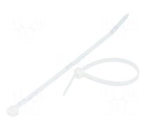 Cable tie | L: 140mm | W: 3.6mm | polyamide | 180N | natural | Ømax: 33mm