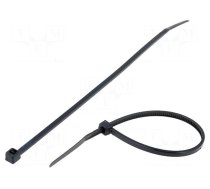 Cable tie | L: 142mm | W: 2.5mm | polyamide | 78.5N | black | Ømax: 35mm