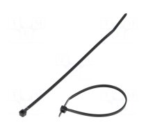Cable tie | L: 142mm | W: 2.5mm | polyamide | 80N | black | Ømax: 32mm