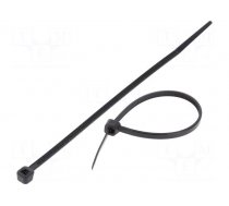 Cable tie | L: 142mm | W: 3.2mm | polyamide | 176.5N | black | Ømax: 35mm