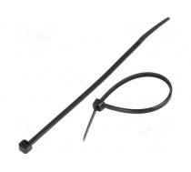 Cable tie | L: 142mm | W: 3.2mm | polyamide | 176.5N | black | Ømax: 35mm