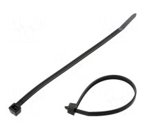 Cable tie | L: 150mm | W: 4.6mm | polyamide | 170N | black | Ømax: 35mm