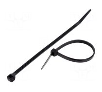 Cable tie | L: 160mm | W: 4.8mm | polyamide | 215.5N | black | Ømax: 42mm