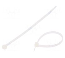 Cable tie | L: 160mm | W: 4.8mm | polyamide | 215.5N | natural | Ømax: 42mm