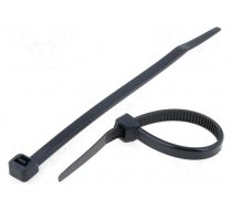Cable tie | L: 165mm | W: 2.5mm | polyamide | 78.5N | black | Ømax: 43mm