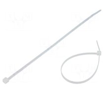 Cable tie | L: 200mm | W: 3.6mm | polyamide | 177N | natural | Ømax: 50mm