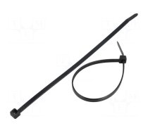 Cable tie | L: 200mm | W: 4.8mm | polyamide | 333N | black | Ømax: 50mm