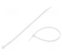 Cable tie | L: 203mm | W: 3.6mm | polyamide | 176.5N | natural | Ømax: 55mm