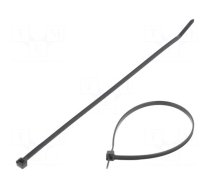 Cable tie | L: 203mm | W: 3.6mm | polyamide | 178N | black | Ømax: 51mm