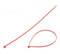Cable tie | L: 390mm | W: 4.7mm | polyamide | 335N | red | Ømax: 110mm | T80L