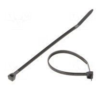 Cable tie | L: 79mm | W: 2.3mm | polyamide | 80N | black | Ømax: 17mm