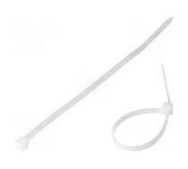 Cable tie | lumiscent | L: 100mm | W: 2.5mm | white | polyamide