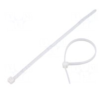 Cable tie | lumiscent | L: 150mm | W: 3.6mm | white | polyamide