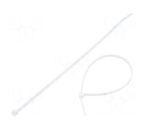 Cable tie | lumiscent | L: 250mm | W: 3.6mm | white | polyamide