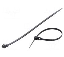 Cable tie | multi use | L: 200mm | W: 4.8mm | polyamide | 222N | black