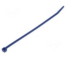 Cable tie | with metal | L: 150mm | W: 3.5mm | polyamide | 135N | blue