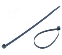 Cable tie | with metal | L: 150mm | W: 3.5mm | PPMP | 130N | blue | UL94HB