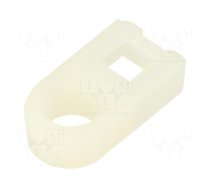 Holder | screw | polyamide,polyamide 6.6 | natural | cable ties