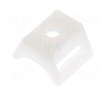 Holder | screw | polyamide,polyamide 6.6 | natural | cable ties