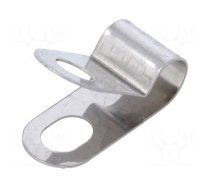 Fixing clamp | for shielded cables | ØBundle : 4.8mm | A: 17.9mm
