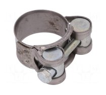 T-bolt clamp | W: 18mm | Clamping: 26÷28mm | chrome steel AISI 430 | S