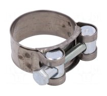 T-bolt clamp | W: 20mm | Clamping: 36÷39mm | chrome steel AISI 430 | S