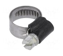 Worm gear clamp | W: 9mm | Clamping: 8÷14mm | steel | ST | W1 | DIN 3017