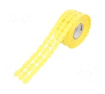 Label | polyurethane | yellow | -40÷90°C | cable ties | UL94HB | reel