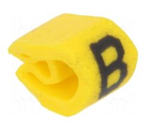 Markers | Marking: B | 2÷5mm | PVC | yellow | -65÷105°C | leaded | HGDC2-5